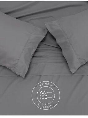 2 Jennifer Adams Eternal Pillow Case Covers - King In Graphite